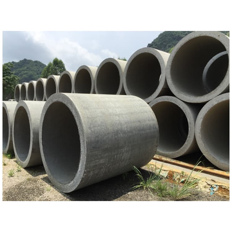 Finished precast concrete drainage pipes using gasketed joints